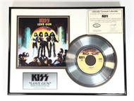 KISS Platinum Record - Love Gun 45rpm (w/ Certificate of Authenticity)