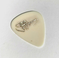 KISS Guitar Pick - Gene Simmons White w/ Gold Logo & Signature
