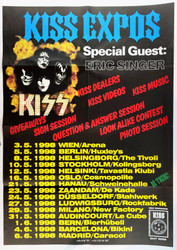 KISS Poster - 1998 European KISS Expos w/ Special Guest Eric Singer
