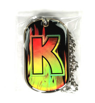 KISS Necklace - "K" Rock Tag #1 (Sealed)