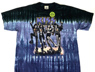 KISS T-Shirt - Destroyer Tie-Dye, Glow In The Dark (Size L)