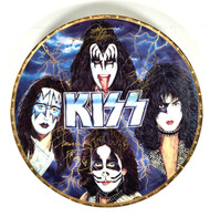 KISS Autograph - Gartlan USA 10" Plate 1997 (Signed In Gold by: Ace, Gene, Peter & Paul) ARTIST'S PROOF