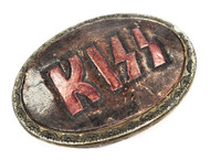 EBAY AUCTION - KISS 1976 Leather Belt Buckle, Texas (CUSTOM) - EBAY AUCTION