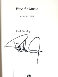 KISS Autograph - Paul Stanley, Face The Music  Book (Hardcover)