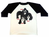  KISS T-Shirt - Australia Tour, 1980 Raglan Jersey (Size L)