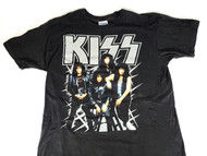 KISS T-Shirt - Hot In the Shade, 1990 (Black w/ Silver Logo) Size XL