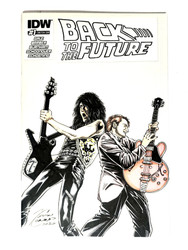 KISS Comic - IDW Back To The Future w/ Paul Stanley Cover (Kevin Conrad, 2020)