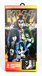 KISS Socks -  Logo Pattern, 3-Pack (Sealed)