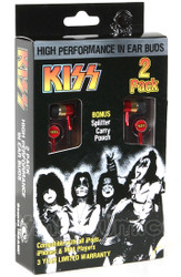 KISS Earbuds - Section 8, Double Pack w/ Splitter & Bag (Sealed)
