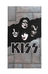KISS Beach Towel - Faces & Logo (HUGE 30"x60")