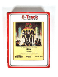 KISS 8-Track Tape - Love Gun, White Cartridge