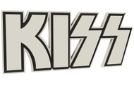 KISS 3D Logo Foam Wall Sign, 21" - White