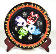 KISS Collectible Plate - Spencer's Gifts 2001 w/ Stand (No Box)