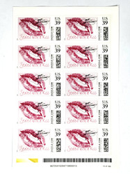 KISS Stamps Sheet - Gene Simmons, Sealed With A KISS (Zazzle 2006) 13/100