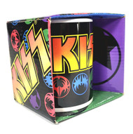 KISS Coffee Mug - Color Ikons (New In Box)