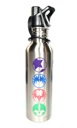 KISS Water Bottle - Silver, Color Ikons