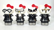 KISS Custom Hello Kitty Figurines - The Bandit, The Hawk, The Fox, The Ankh Warrior