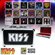 KISS Coasters - 18 Piece Album Cover Set w/ Road Case (Sealed) 964/1000