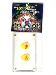 KISS Guitar Picks - Ace Frehley Yellow Psycho Circus, Encased (Sealed)
