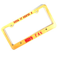 KISS License Plate Frame - "Honk If You're A KISS Fan" (Official)