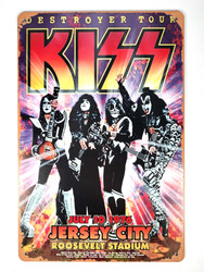 KISS Metal Sign - Jersey City 1976, Roosevelt Stadium