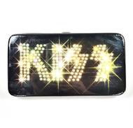 KISS Snap/Hinge Wallet - Jeweled Logo (New)