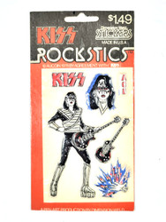 KISS Vintage Stickers - Ace Frehley, 1978 RockStics Puffy Stickers (Sealed)