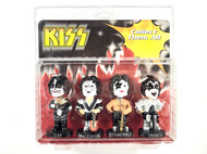 KISS Bobble Head Figures - Mini Bobble Dobbles, 4-Pack (Sealed)