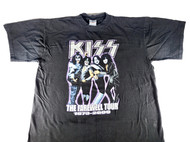 KISS T-Shirt - Farewell Tour 1973-2000, Purple Outline (Size XL)