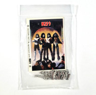 KISS Necklace - Love Gun Aucoin 1977, Silver (Sealed)