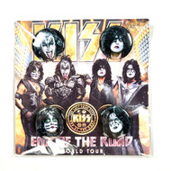 KISS Buttons - End Of The Road 2023, 4-Pack (Sealed)
