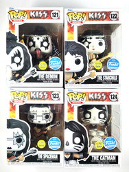 KISS Funko Pop! Figures - Glow In The Dark, 2022 (Full Set of 4) Sealed