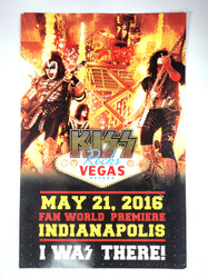 KISS Poster - KISS Rocks Vegas, Indianapolis Fan Premiere 2016 (7/10)