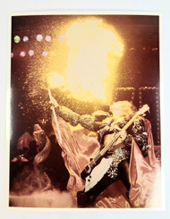 KISS 8x10 Photograph - Gene Fire-Breathing, Unmasked 1980 (Original Print)