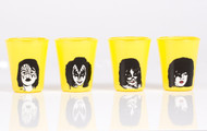KISS Shot Glasses - Yellow (Set of 4)
