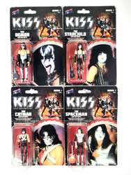 KISS Figures- Love Gun, Bif Bang Pow! Series 1 (Sealed) Set Of 4