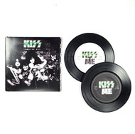 KISS Coasters - "KISS Me" Vinyl Coaster 2-Pack (Open)