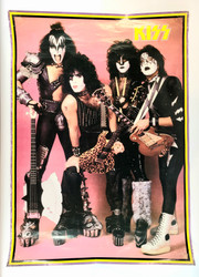 KISS Poster - Creatures Of The Night, Canada Litho (Worn Edges)