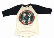 KISS T-Shirt - Vintage 1980 Dynasty World Tour Raglan (Size M)