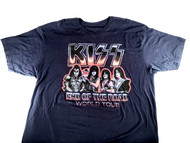KISS T-Shirt - End Of The Road 2019, Navy (Size 2XL)