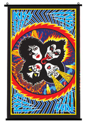 KISS Fabric Poster Scroll - Rock And Roll Over, 2000 (Sealed)