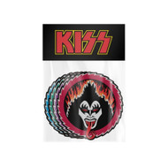KISS Patches - Rock And Roll Over Faces, 4-Pack (Sealed)
