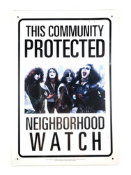 KISS Metal Sign - Neighborhood Watch (Sealed)