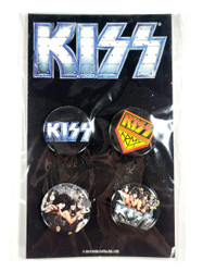 KISS Button Set - 4-Pack, 2012 (Sealed)
