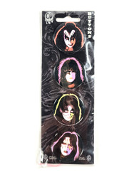 KISS Buttons - Solo Album Faces, Tall (Sealed)