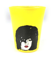 KISS Shot Glass - Paul Stanley, Yellow