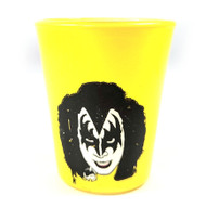 KISS Shot Glass - Gene Simmons, Yellow