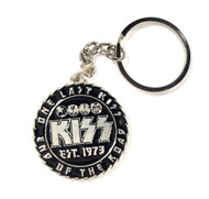 KISS Keychain - End Of The Road, One Last KISS (Sawblade Black)