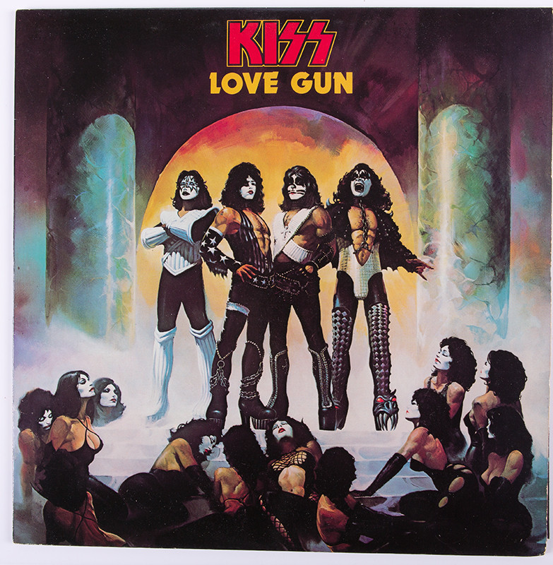 Kiss Vinyl Record Lp Love Gun W Paper Gun Kiss Museum