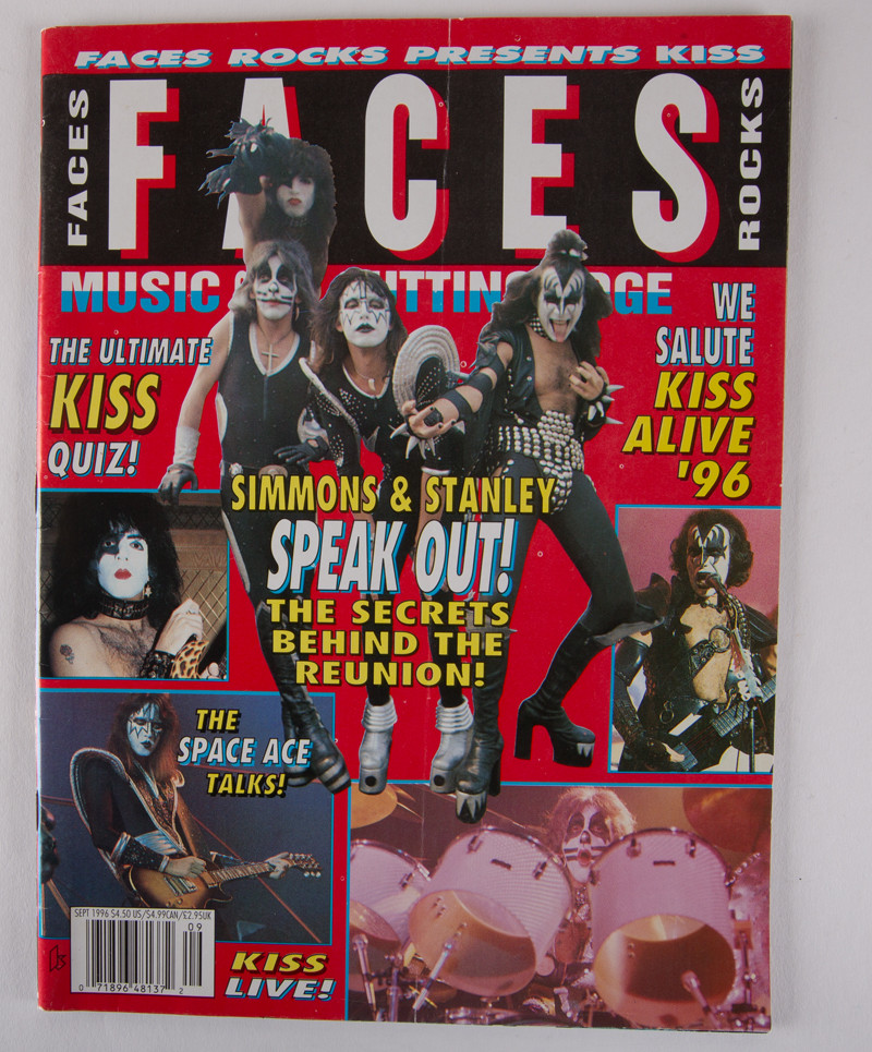 KISS Magazine - Faces, All-KISS 12 Posters, 1996 - KISS Museum
